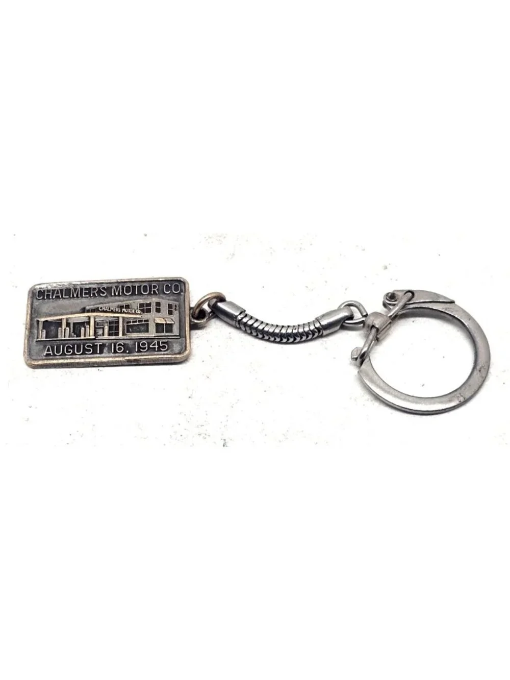 Chalmers Buick Motor Co Keychain 1945/1970 Vintage Metal Collectible HTF